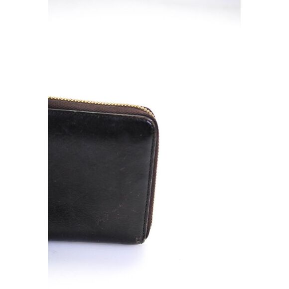 Kate Spade New York Leather Zip Around Multi Pocket Card Wallet Dark Brown - Picture 2 of 10